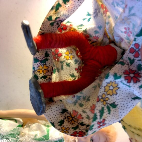 Vintage Dolls Mixed Doll Lot 5 Porcelain Flocked Gondlier Handmade Collectible - Picture 11 of 16